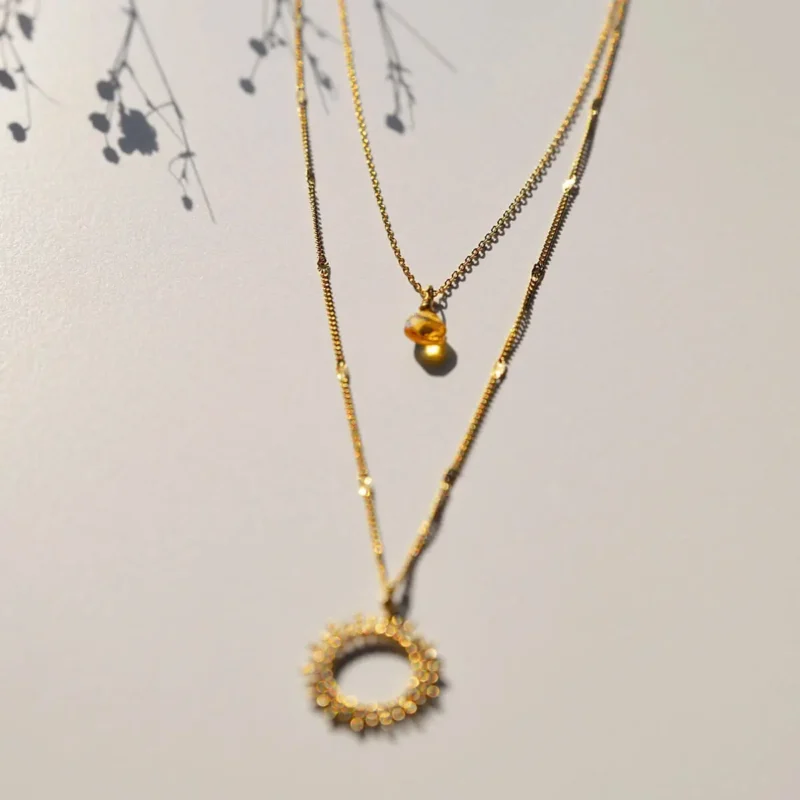 Necklace Sun Yellow - Happy Together