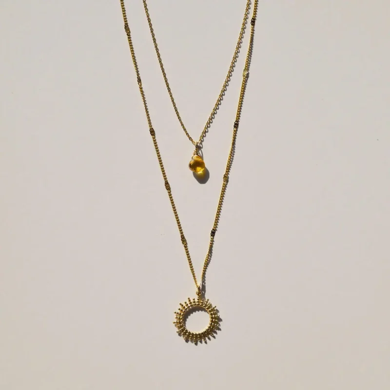 Necklace Sun Yellow - Happy Together - Image 2