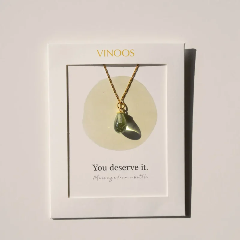 You deserve it. Necklace - Turquoise - Image 4