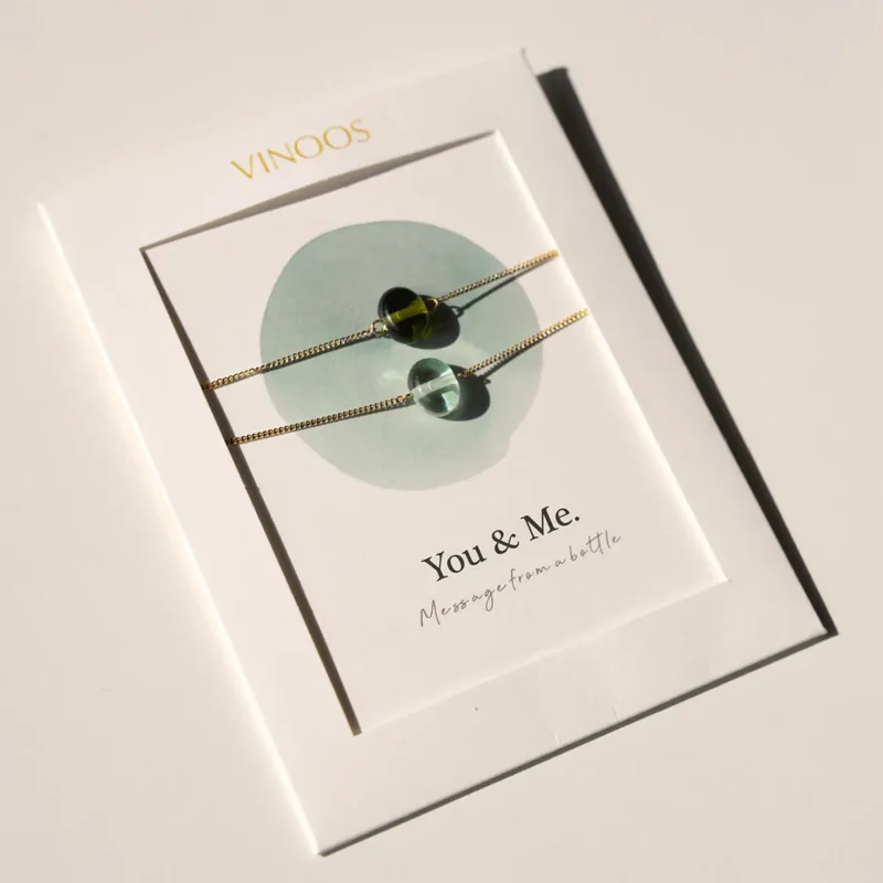 You & Me. Duo Bracelet - Turquoise and Green - Image 4