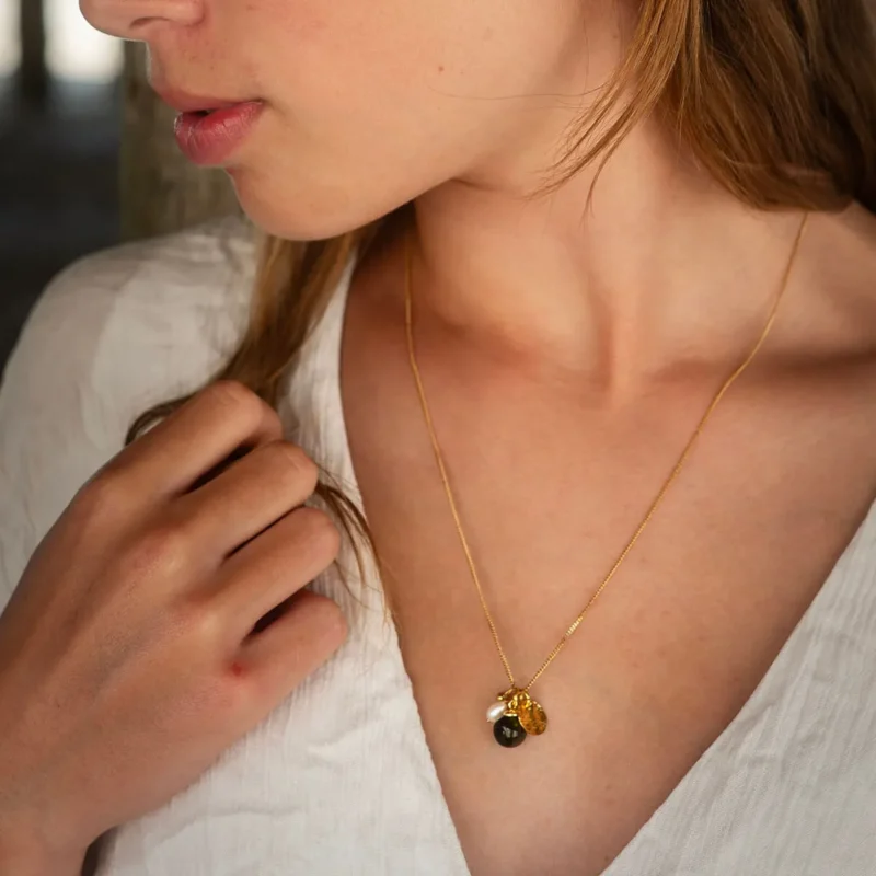 You are my universe. Charm Necklace - Green with charms - Image 3