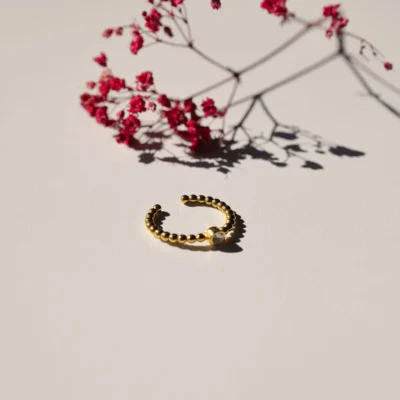 RING SINGLE GOLD - PINK