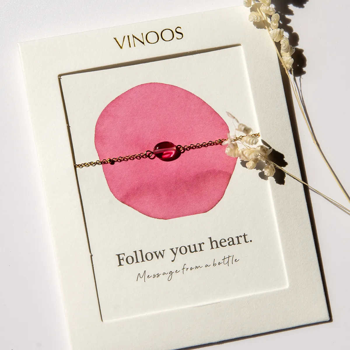ARMBAND FUCHSIA - FOLLOW YOUR HEART (3-teiliges Set) – Bild 3