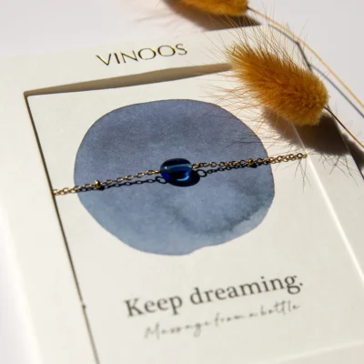 ARMBAND BLAU - KEEP DREAMING (3-teiliges Set)