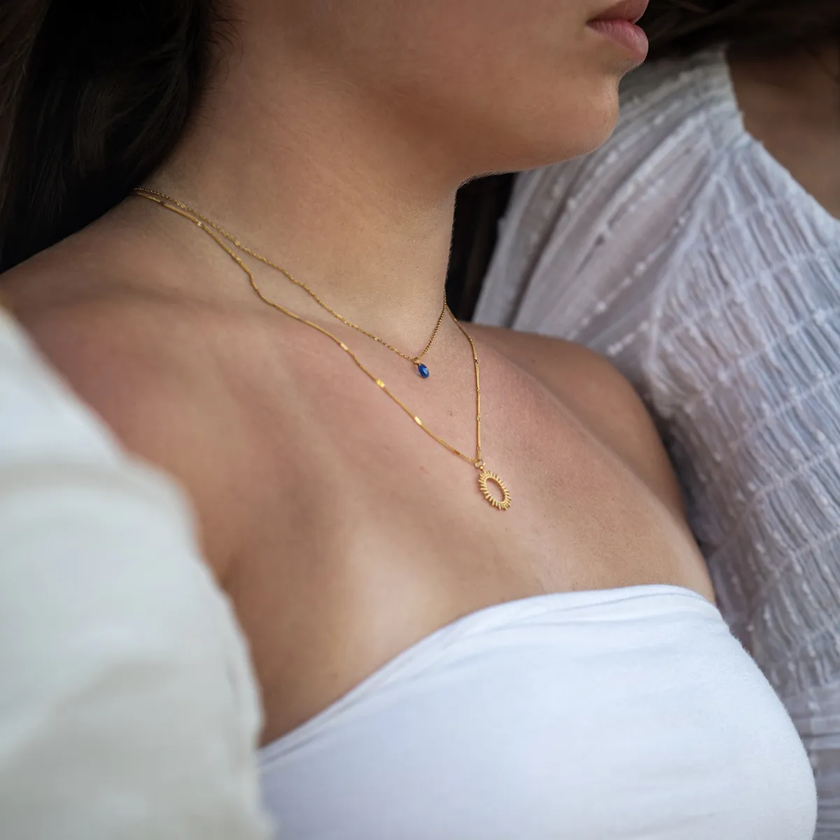 Necklace Sun Blue - Your moment (set of 3 pcs) - Image 3